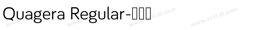 Quagera Regular字体转换